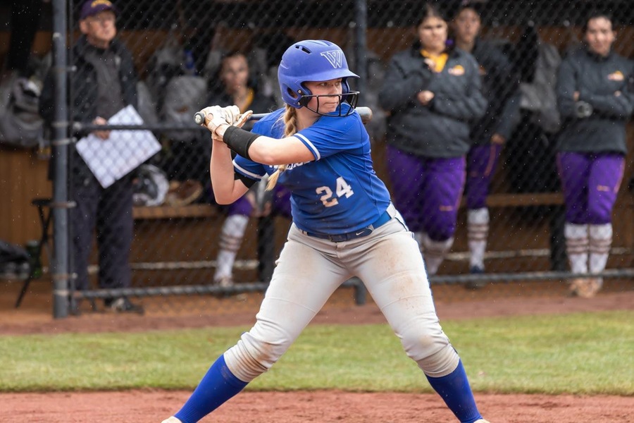 Marisa Hensch hit her second home run of the year in game two (Frank Poulin).