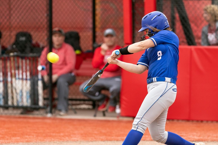 Gen Brittingham homered to give the Blue the lead in the ninth inning against Babson (Frank Poulin).