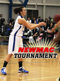 Blue Basketball Set for NEWMAC Tournament