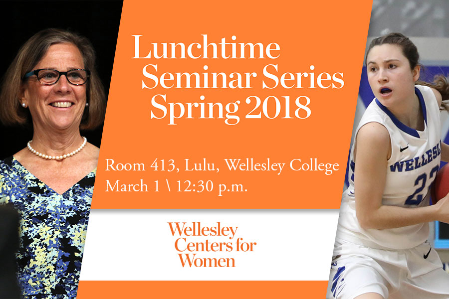 Wellesley AD Bridget Belgiovine (left) and Laura McGeary '19 (right) will take part in the presentation on Thursday, March 1.