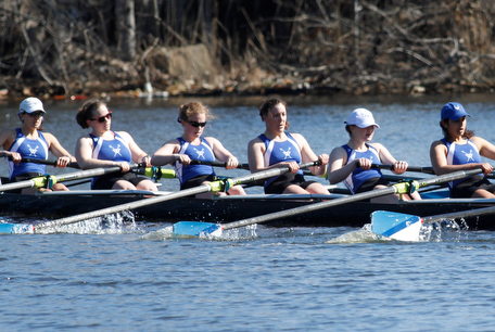 Wellesley Crew Sweeps Action at Tufts