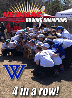 WELLESLEY CREW WINS FOURTH STRAIGHT NEWMAC TITLE!