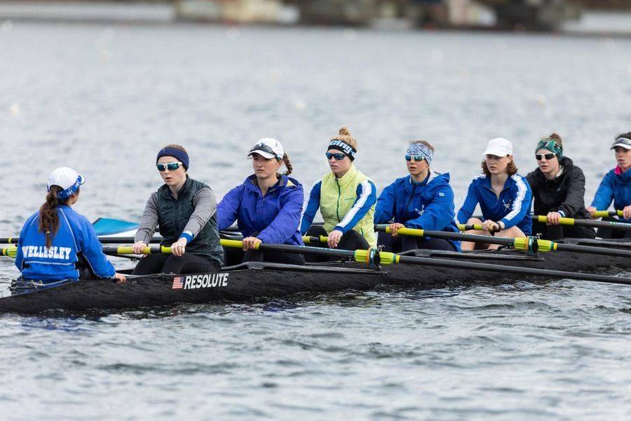 All five Wellesley crews competed in Grand Finals at the NIRC (Frank Poulin).