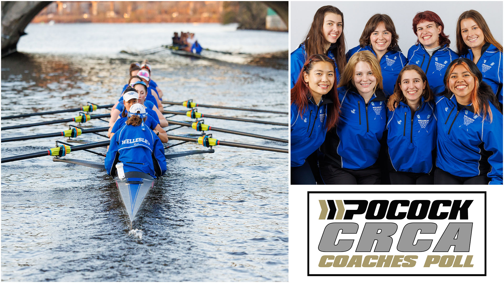 Wellesley College crew tied for second in the Pocock/CRCA Preseason Poll (Frank Poulin)