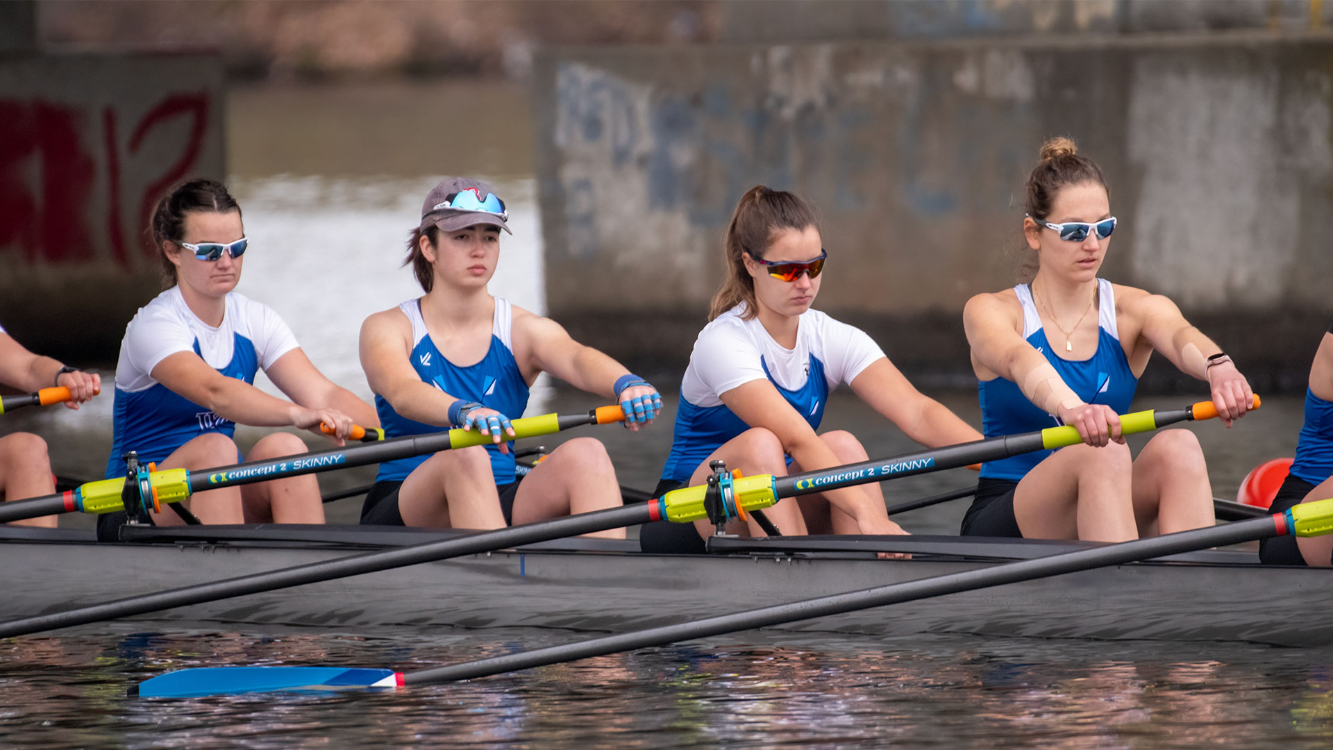 Blue Crew won the Varsity Eight and Second Varsity Eight races at the Washington College Invitational (Katie Morrison)