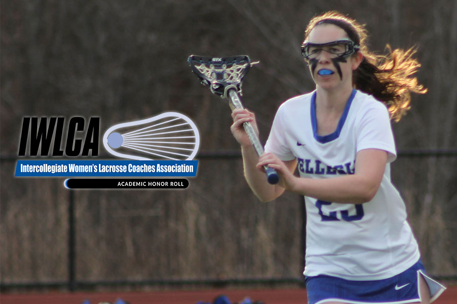 Wellesley's Jenny Gubner '18 was named to the IWLCA Honor Roll for the second time in her career (Miranda Yang).