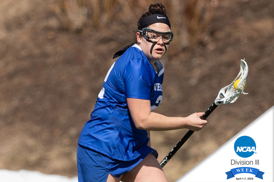 Senior Mariana Hernandez scored a goal and had three ground balls in the win (Frank Poulin).