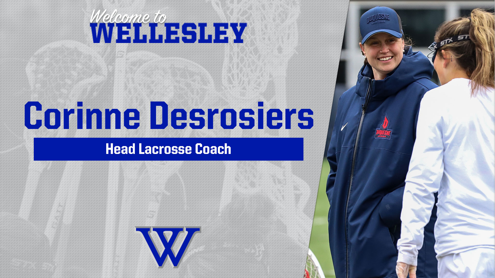 Corinne Desrosiers Named Head Lacrosse Coach at Wellesley College