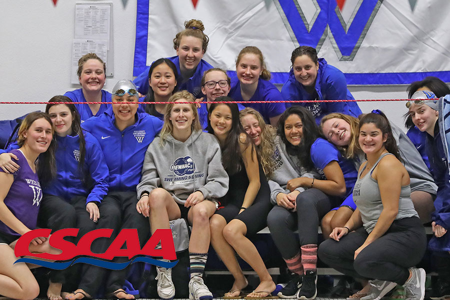 Wellesley Swimming & Diving Selected as CSCAA Scholar All-America Team