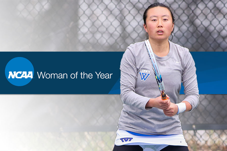 Justine Huang '19 is Wellesley's nominee for NCAA Women of the Year (Brian Foley).