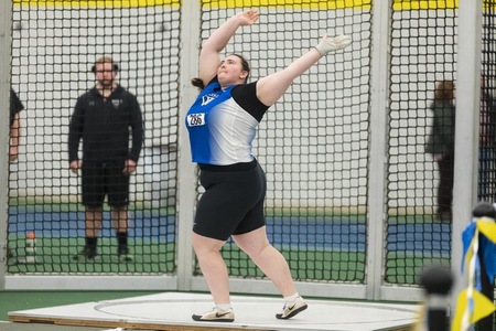 Helen Andersen was eighth, earning All-Region honors in the hammer (Frank Poulin).