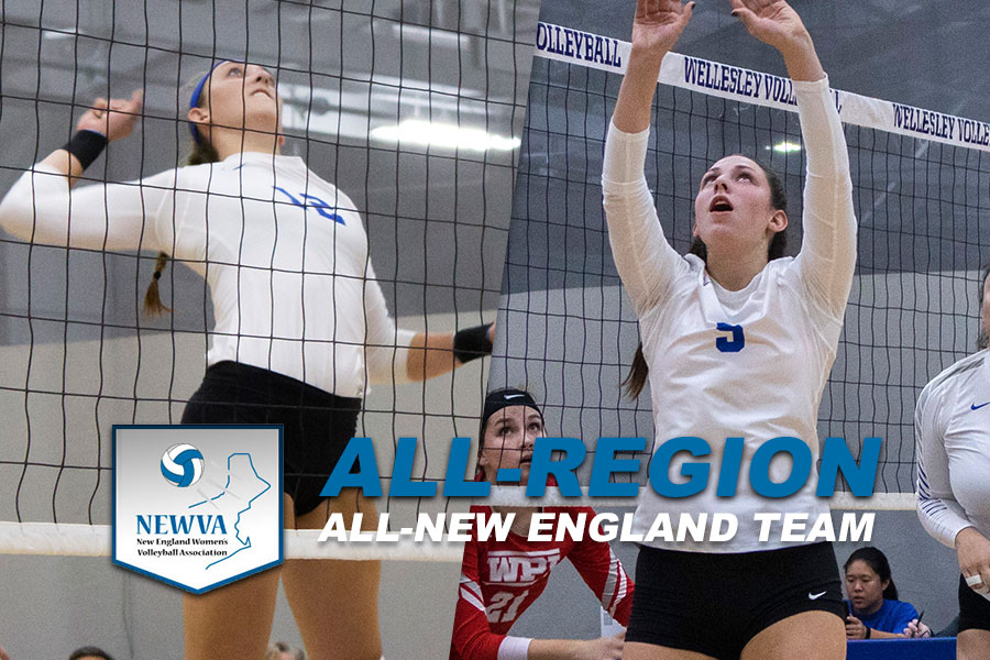 Lauren Gedney and Izzy Seebold each earned NEWVA All-New England Team honors for the first time in their careers (Caitlin Gordon '22/Macy Lipkin '23).
