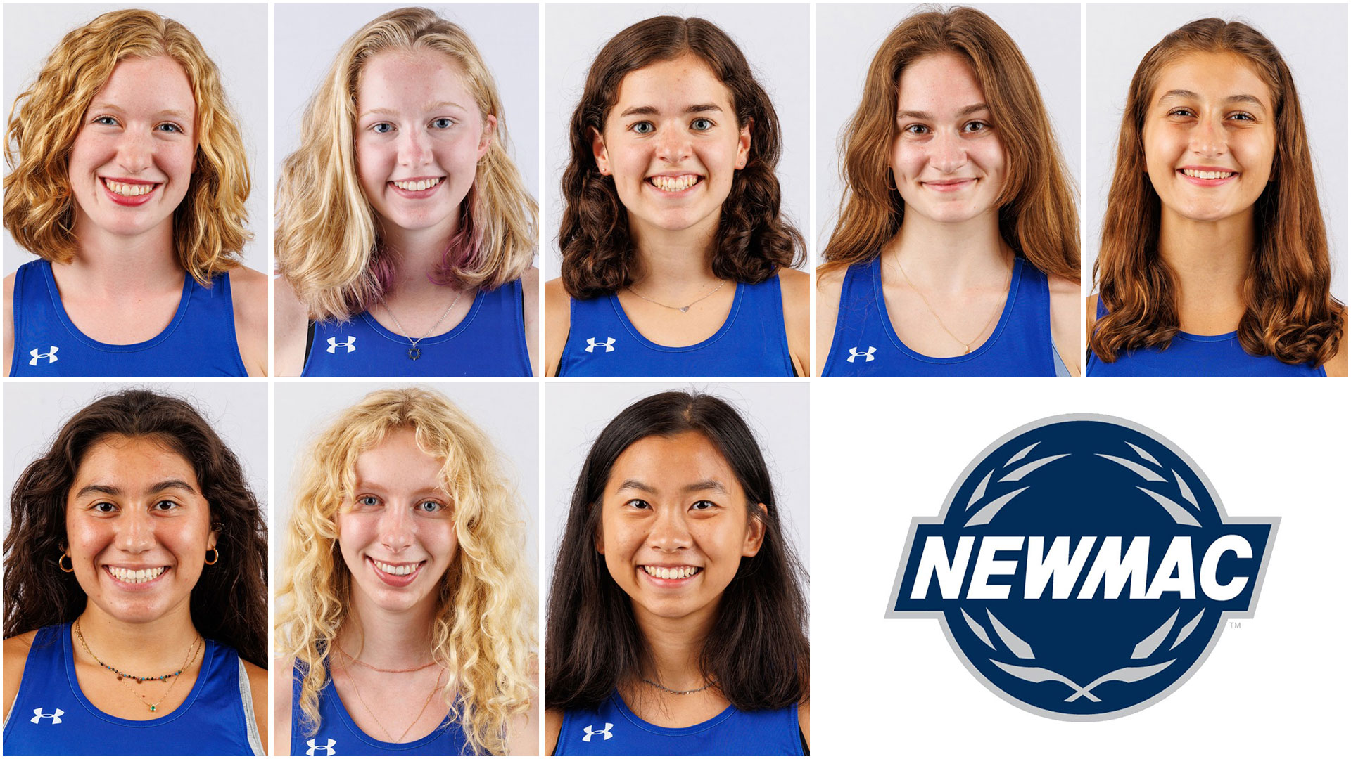Eight members of Wellesley cross country made the NEWMAC Academic All-Conference Team (Frank Poulin)