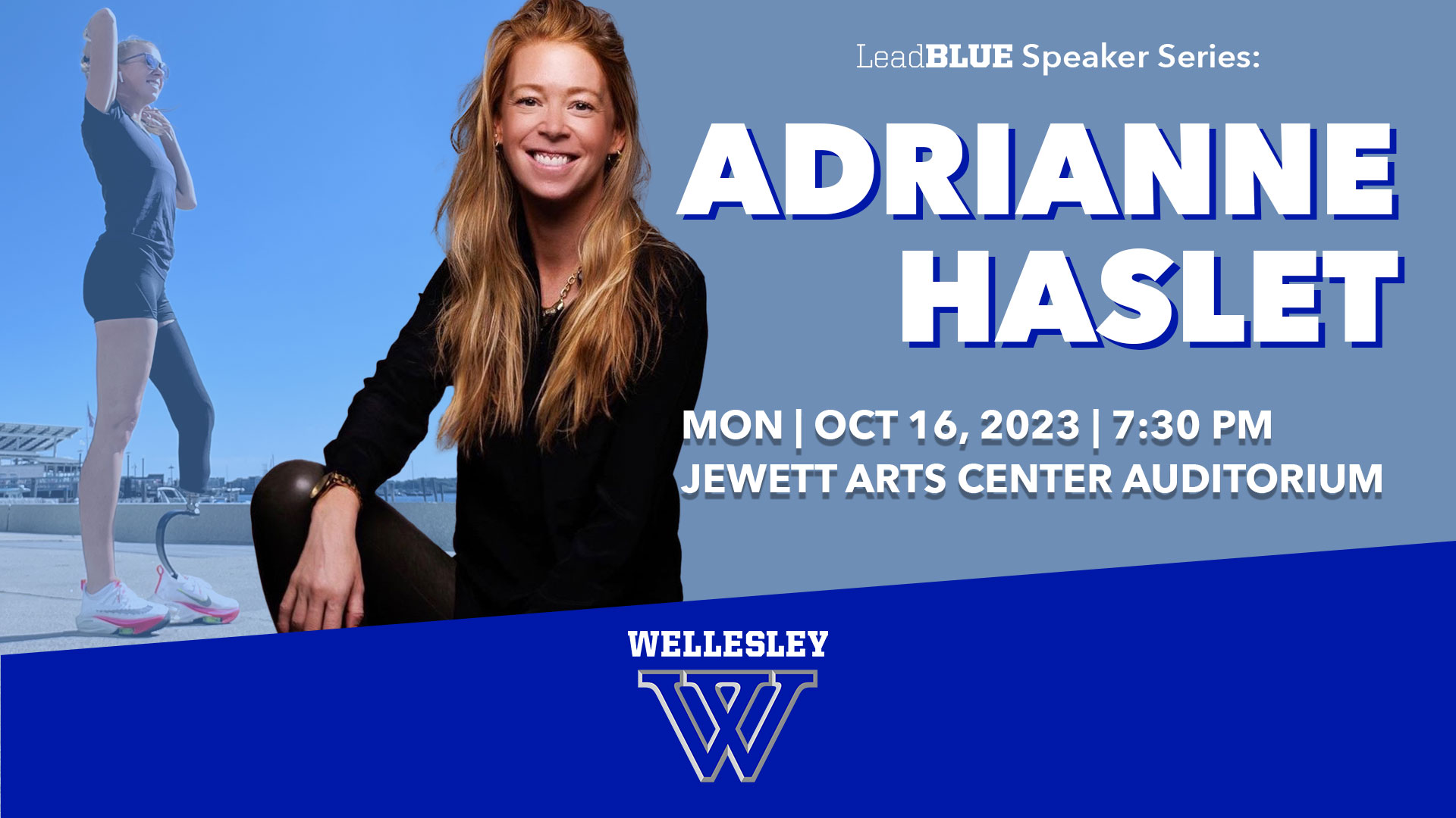 LeadBLUE: Wellesley Athletics Welcomes Adrianne Haslet on October 16, 2023