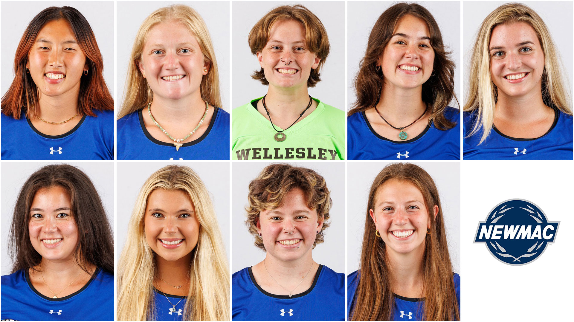 Nine members of Wellesley field hockey earned NEWMAC Academic All-Conference honors (Frank Poulin)