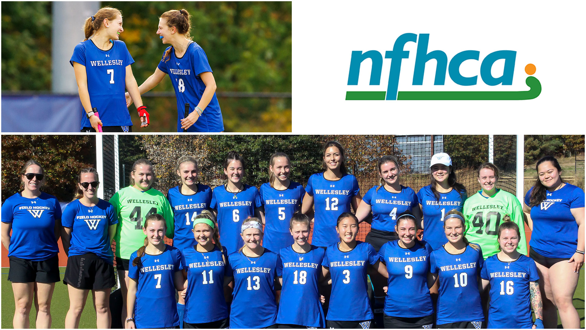 Wellesley field hockey was named a National Academic Team on Wednesday (Frank Poulin and Mya Lampley '26)