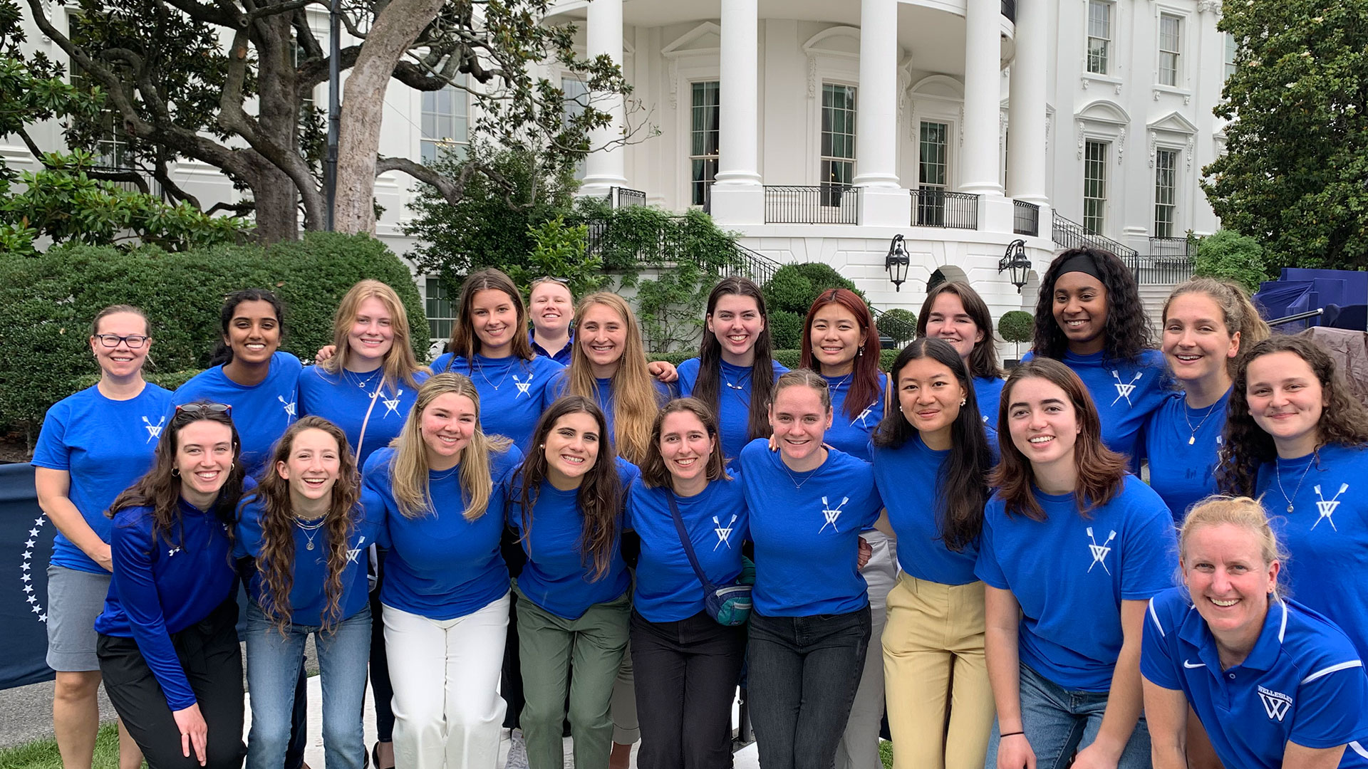 National Champion Blue Crew attended College Athlete Day on Monday, June 12 at the White House