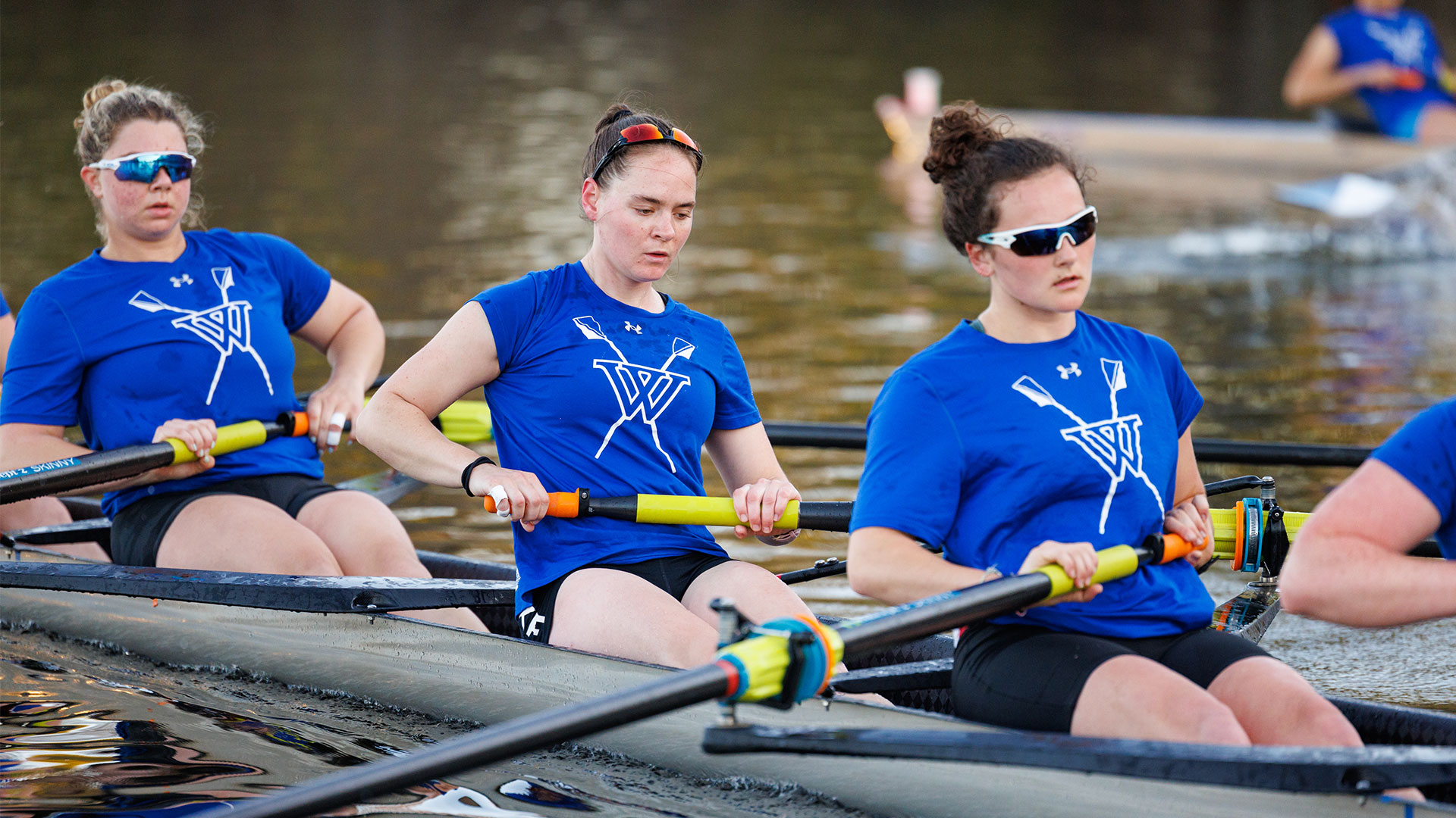 The Blue will compete in the Women's Collegiate 8+ and Women's Collegiate 4+ races on Sunday afternoon.