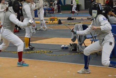 Fencing Grabs Three Victories at First New England Conference Meet