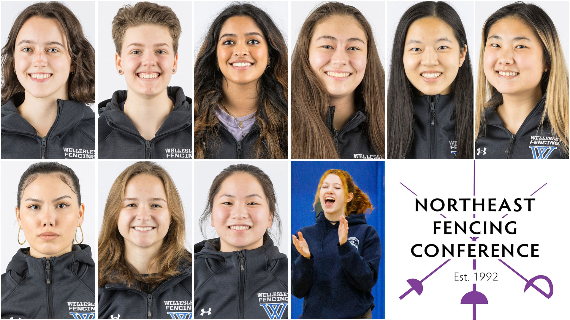 Wellesley had 10 fencers named to the Northeast Fencing Conference Academic All-Conference Team