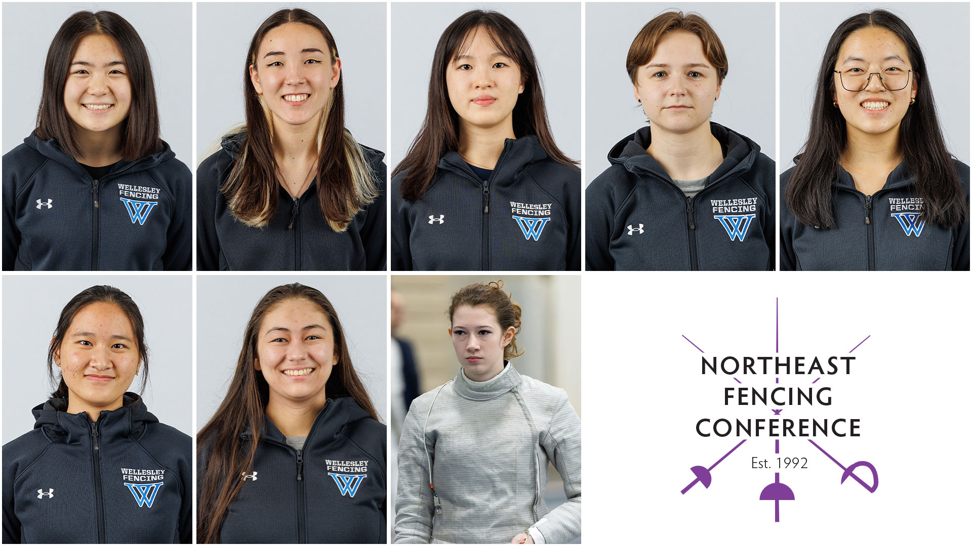 Eight members of Wellesley fencing have been named to the NFC Academic All-Conference Team (Frank Poulin)