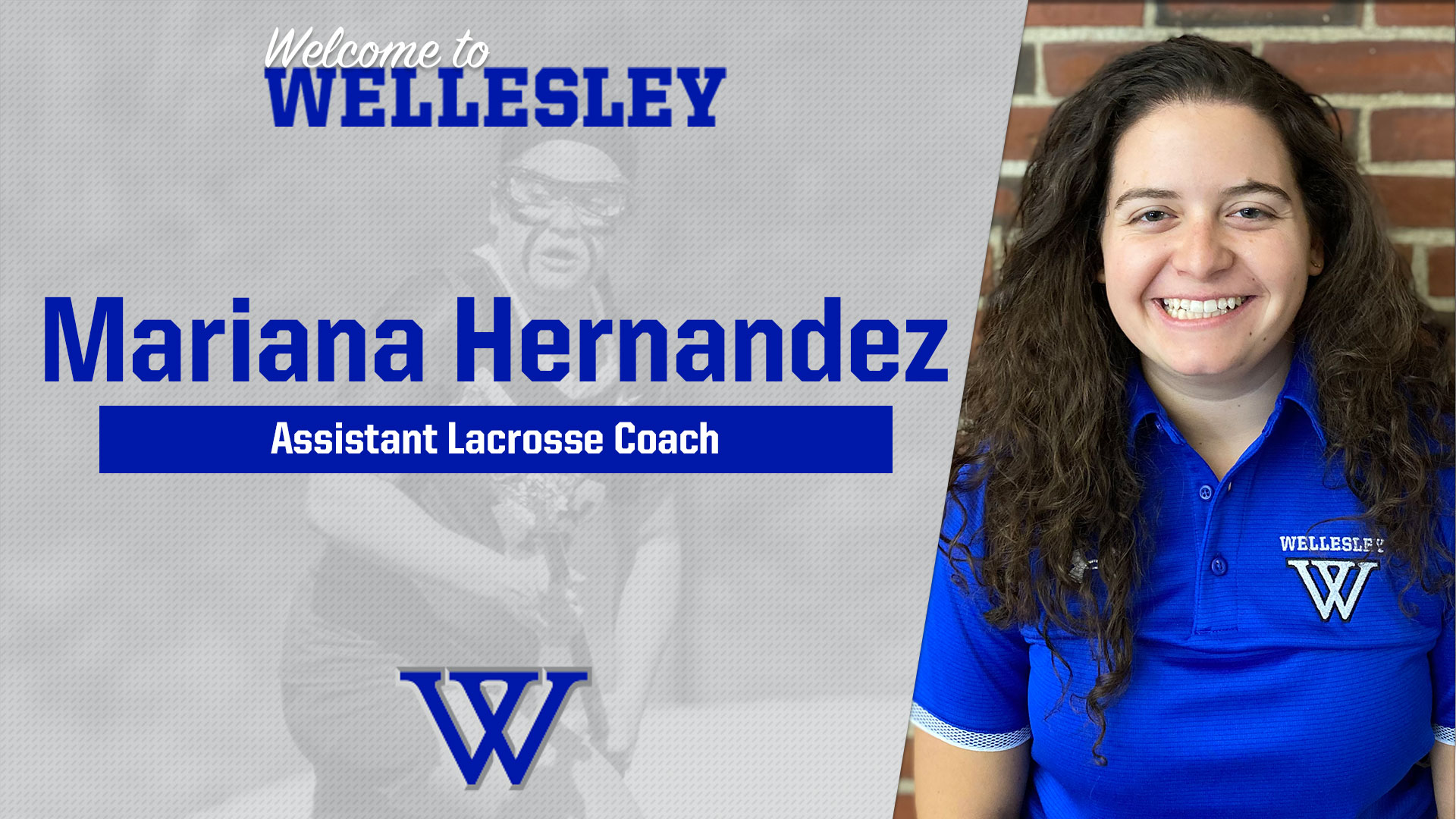 Mariana Hernandez '19 will return to Wellesley as an Assistant Coach.