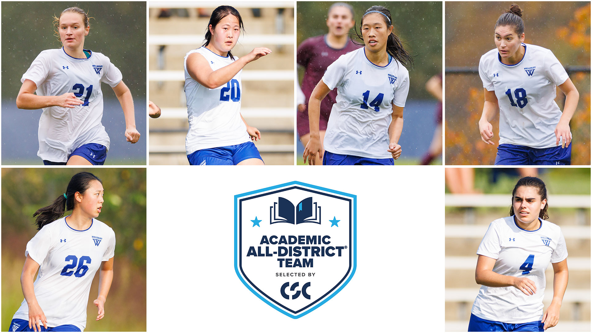 Wellesley Soccer Sees Six Receive CSC Academic All-District Honors