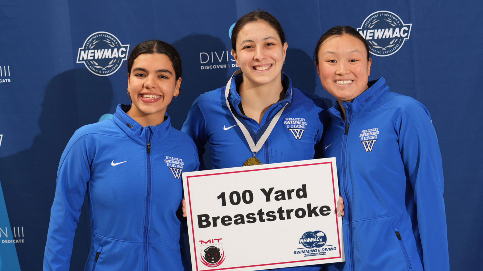 Sekhon Wins 100 Breaststroke on Third Day of NEWMAC Swimming &amp; Diving Championships