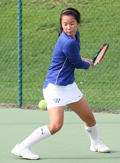 Blue Tennis Closes Home Invite with Win Over #22 Skidmore