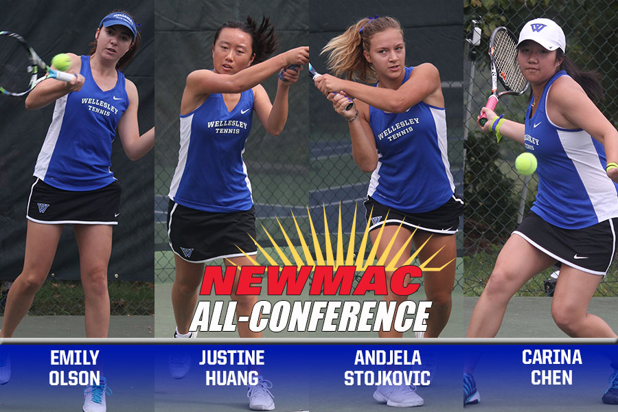 Olson, Huang, Stojkovic and Chen Named to NEWMAC Tennis All-Conference Team