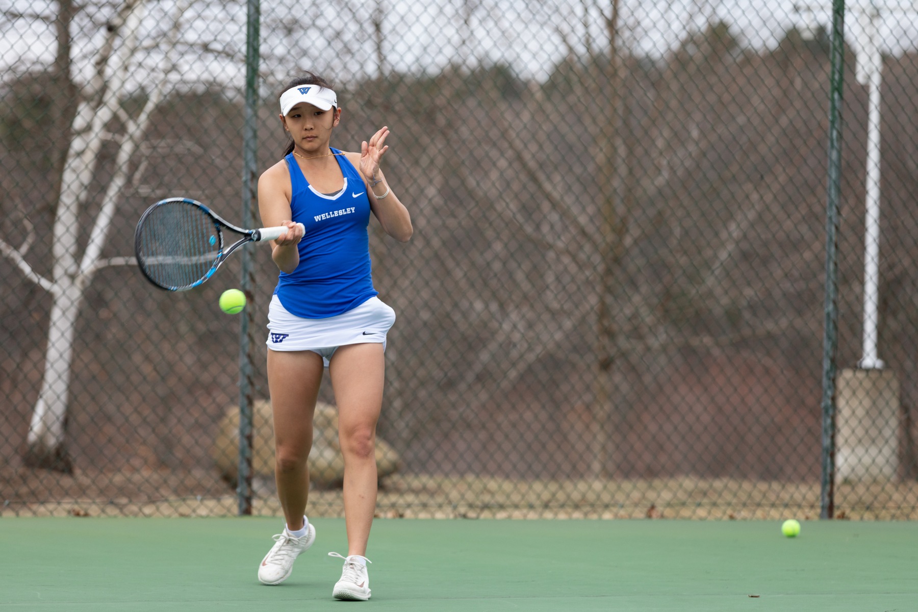Wellesley Tennis Opens Competition at Bowdoin Invitational
