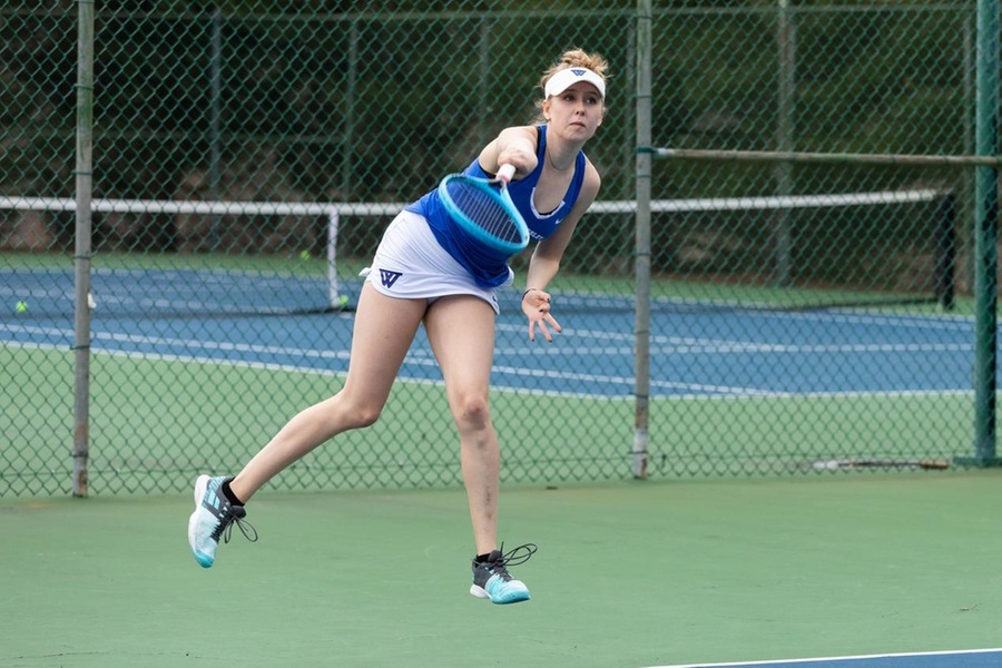 Michaela Markwart clinched the match with a comeback win at No. 1 singles (Frank Poulin).