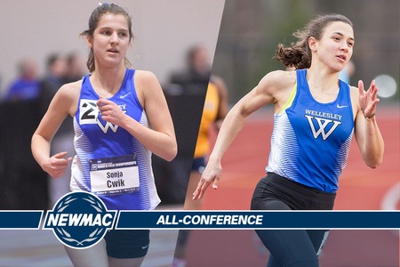 Blue Track & Field 6th at NEWMACs; Cwik, Narvaez Earn All-Conference Honors
