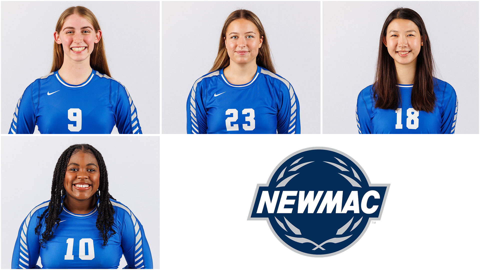 Four members of Wellesley volleyball were named to the NEWMAC Academic All-Conference Team (Frank Poulin)