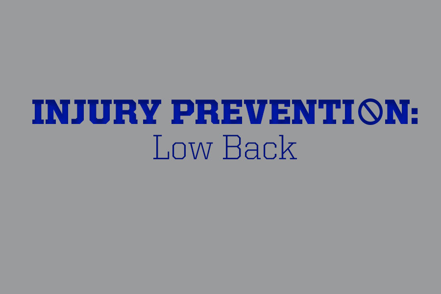 text: injury prevention low back