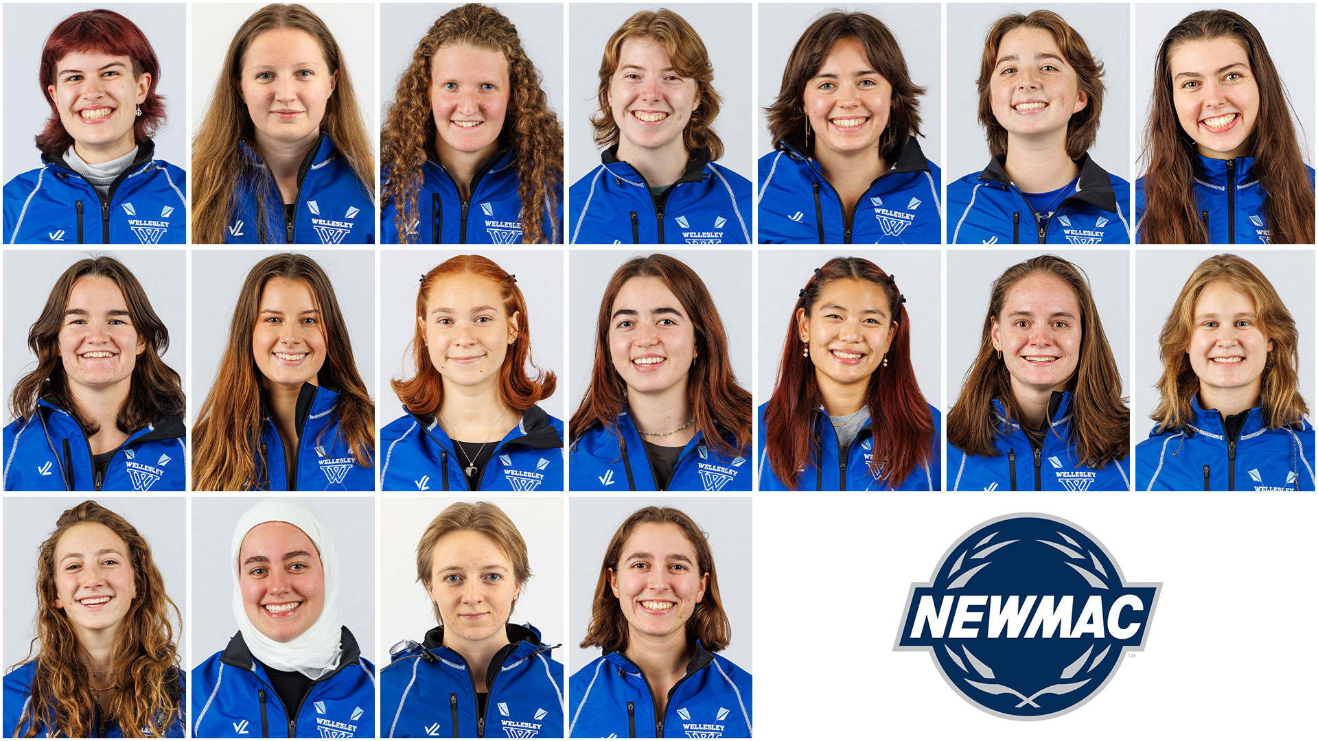 20 members of Wellesley crew made the NEWMAC Academic All-Conference Team (Frank Poulin)